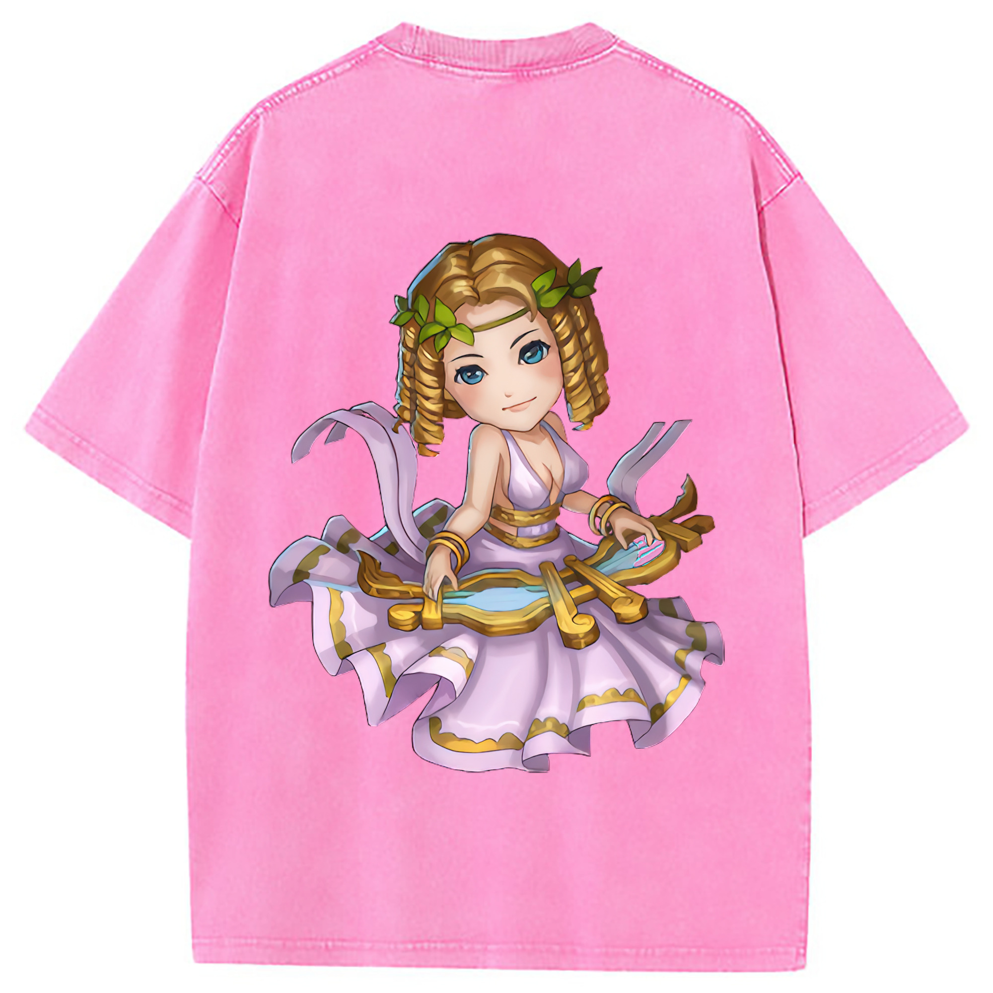 （画像用） リーグ・オブ・レジェンド League of Legends LOL 綿100% ヴィンテージ風 半袖Tシャツ（背面プリント）